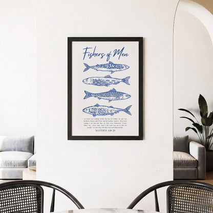 Fishers of Men Scripture Poster/Canvas