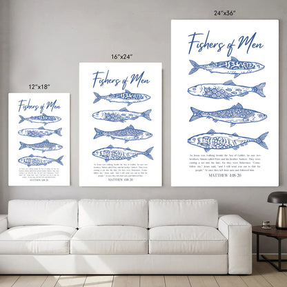 Fishers of Men Scripture Poster/Canvas