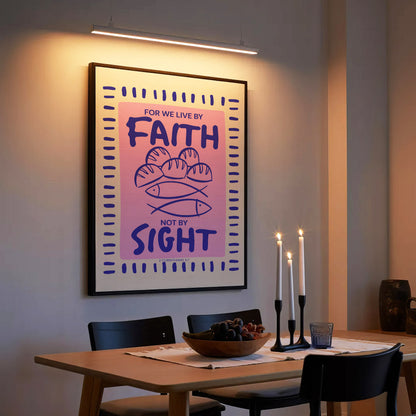 Faith Not Sight Bible Verse Poster/Canvas