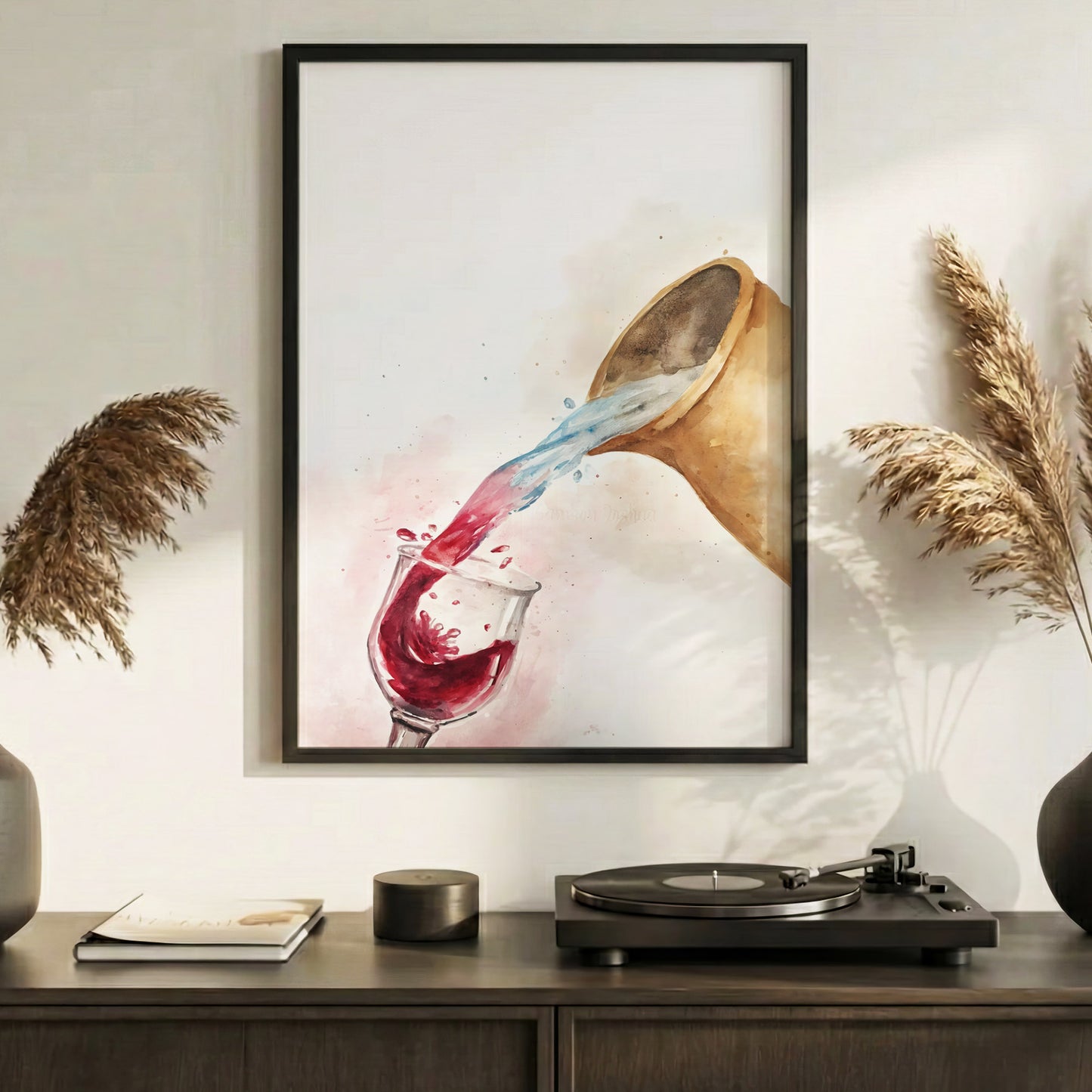 Water & Wine Pouring Christian Art Poster/Canvas