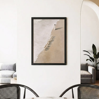 Jesus Walking with His Sheep Poster/Canvas