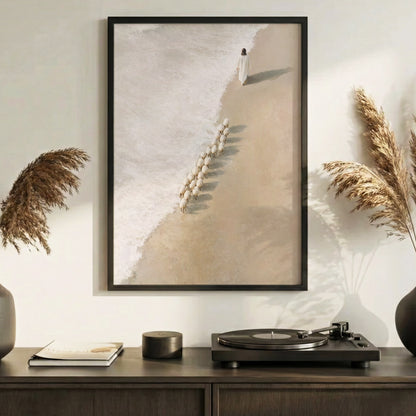 Jesus Walking with His Sheep Poster/Canvas