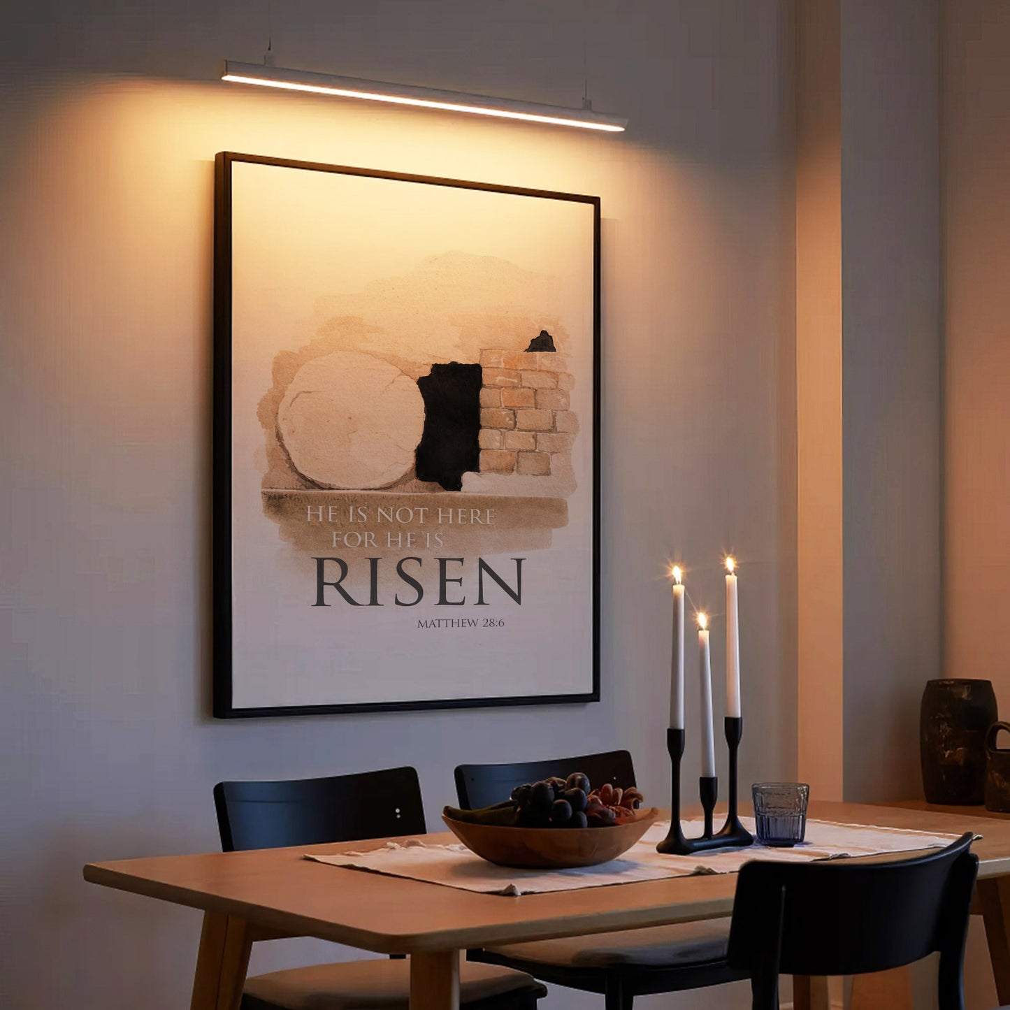 He is Risen - Matthew 28:6 Poster/Canvas