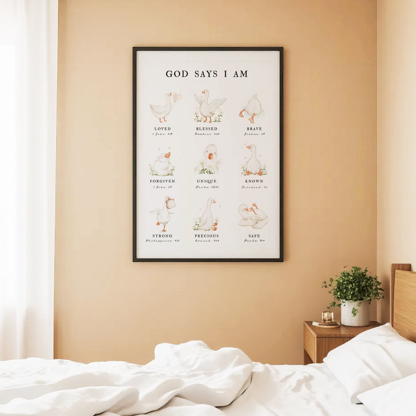 God Says I Am - Inspirational Poster/Canvas