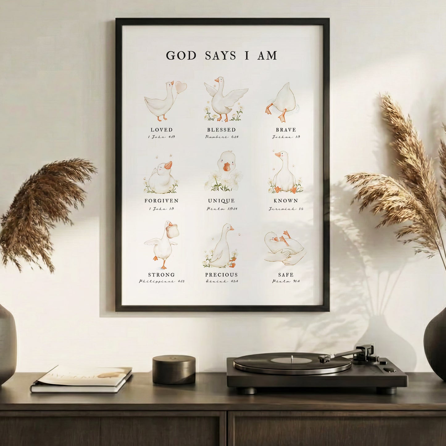 God Says I Am - Inspirational Poster/Canvas