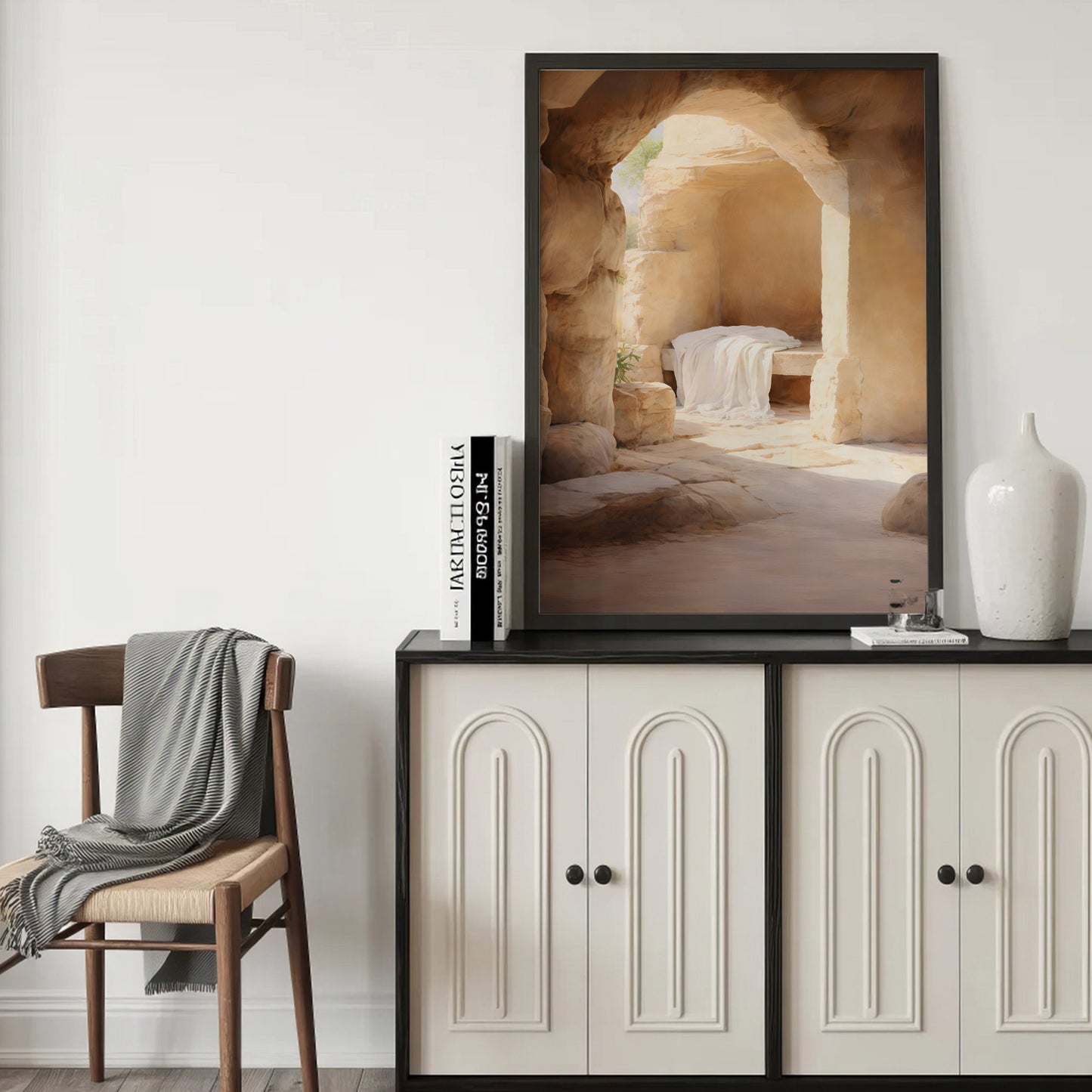 Empty Tomb - He Has Risen Resurrection Poster/Canvas