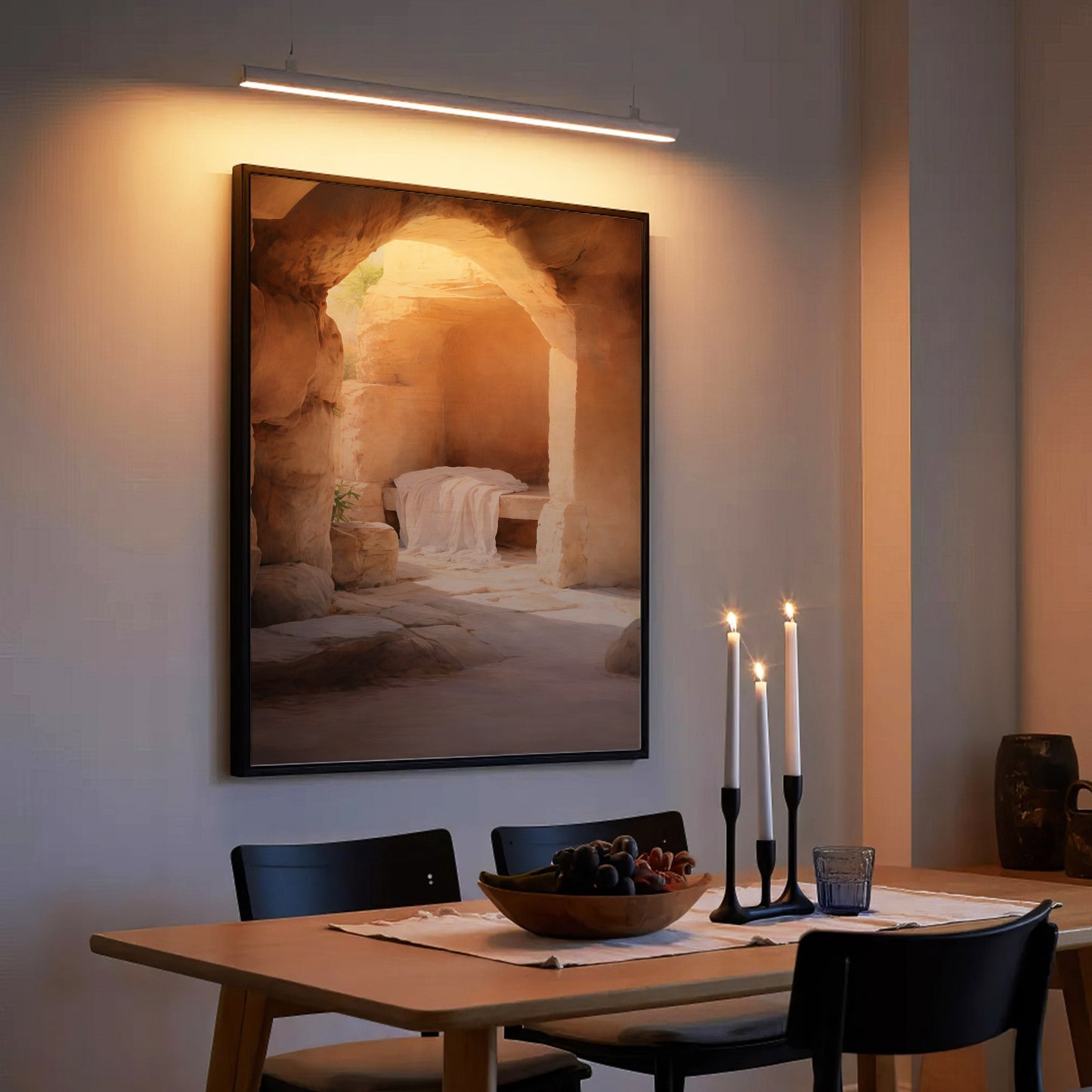 Empty Tomb - He Has Risen Resurrection Poster/Canvas