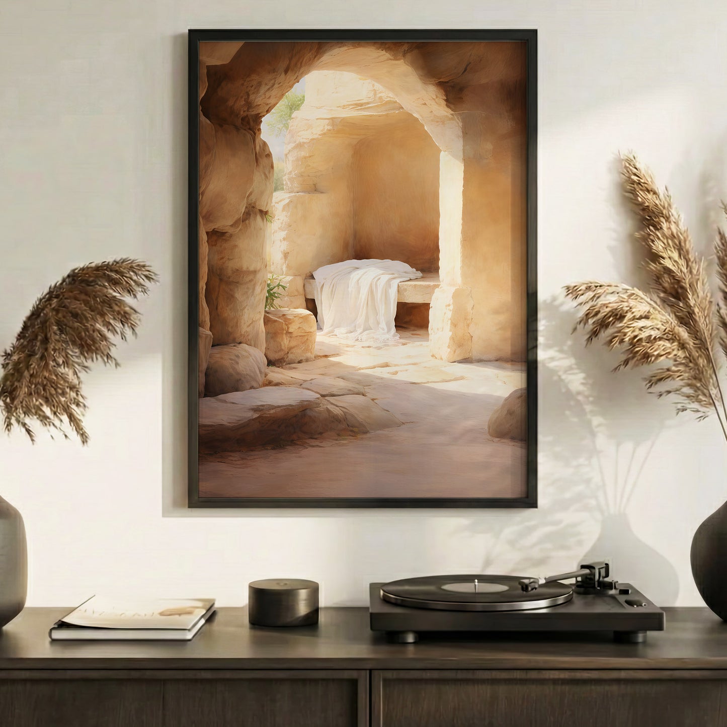 Empty Tomb - He Has Risen Resurrection Poster/Canvas