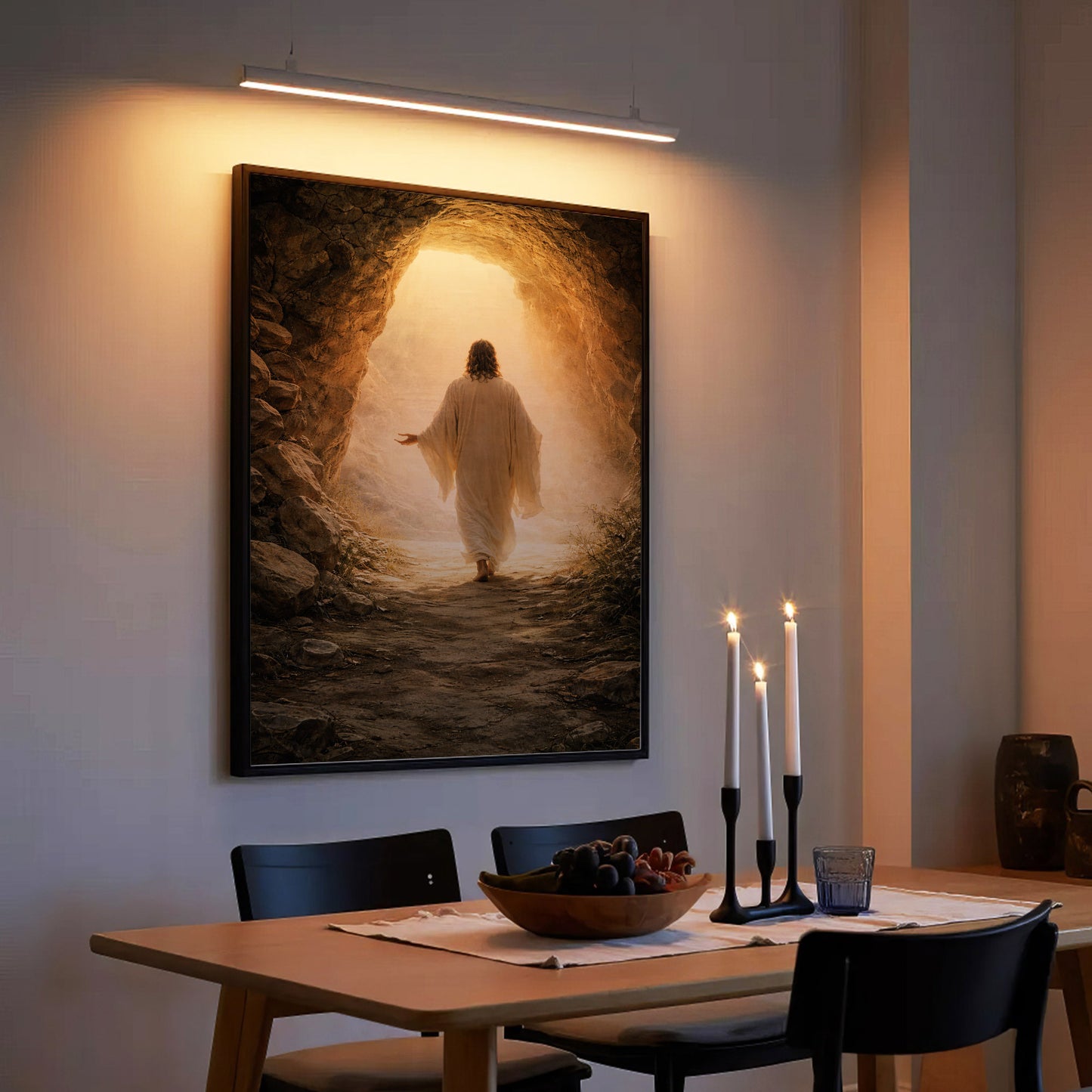 He Is Risen – Light Beyond the Tomb Christian Wall Art Poster/Canvas