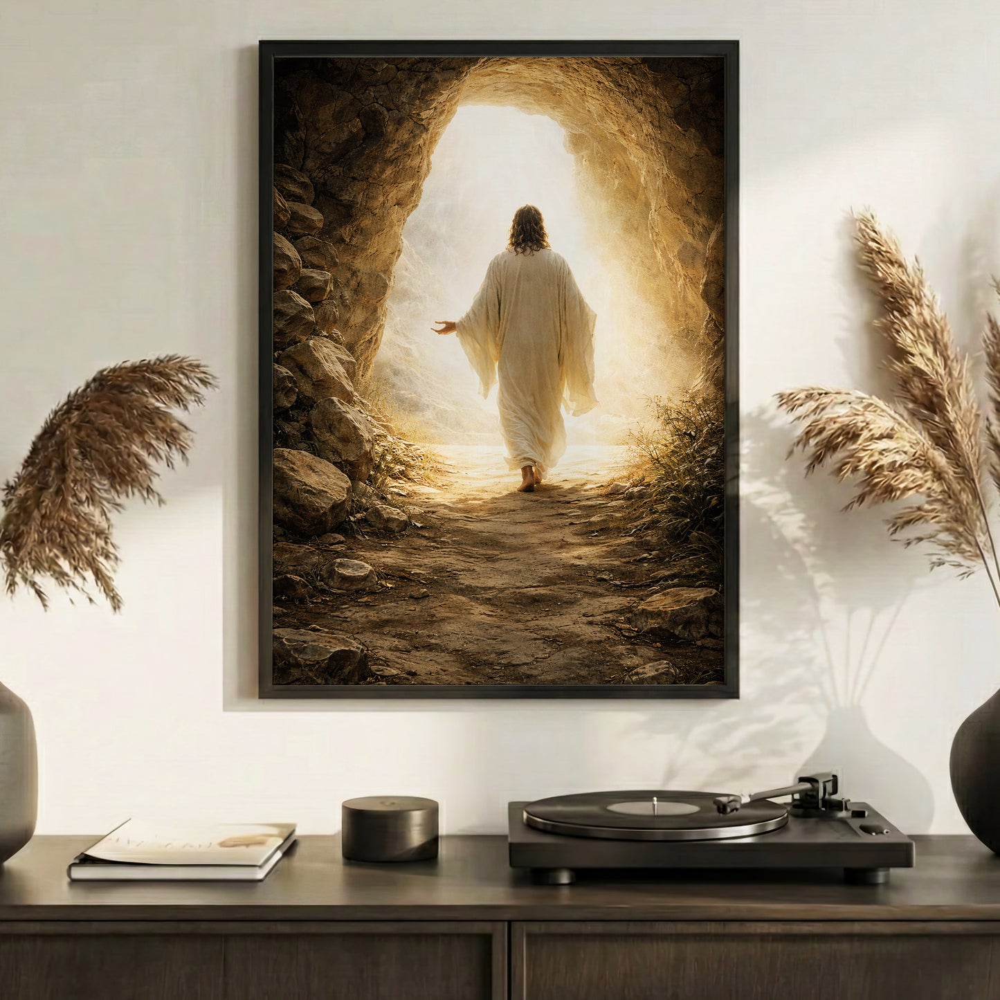 He Is Risen – Light Beyond the Tomb Christian Wall Art Poster/Canvas