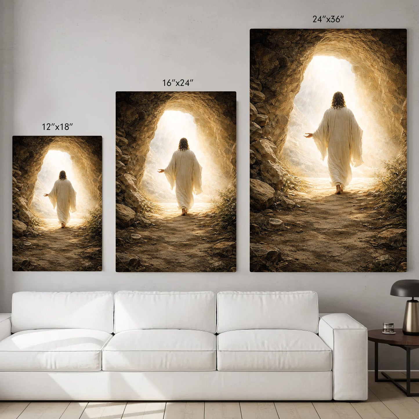 He Is Risen – Light Beyond the Tomb Christian Wall Art Poster/Canvas