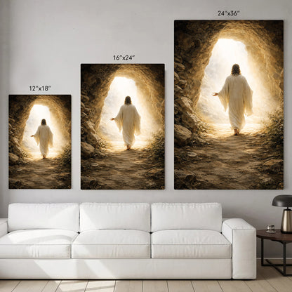 He Is Risen – Light Beyond the Tomb Christian Wall Art Poster/Canvas