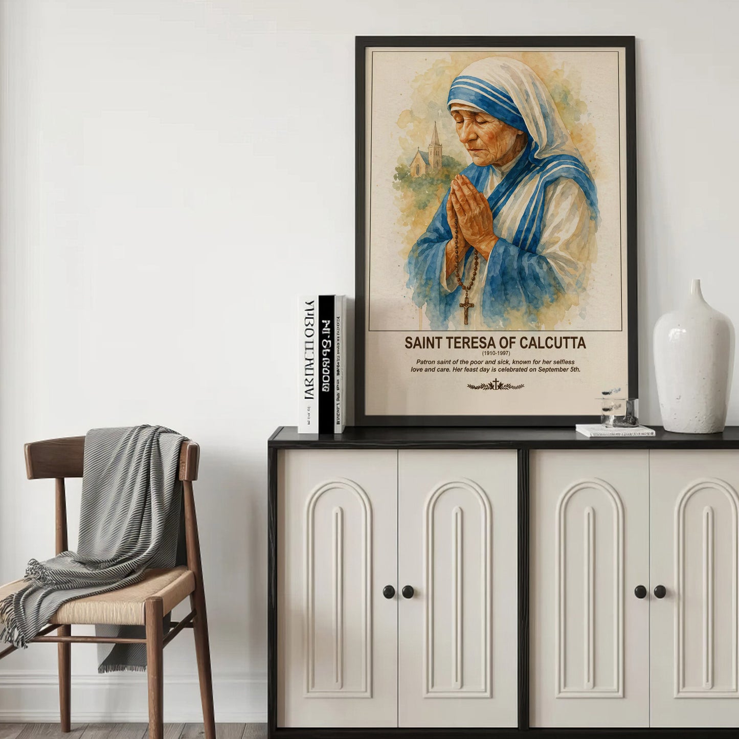 Saint Teresa of Calcutta Prayer and Compassion Poster/Canvas