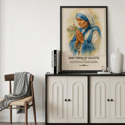 Saint Teresa of Calcutta Prayer and Compassion Poster/Canvas