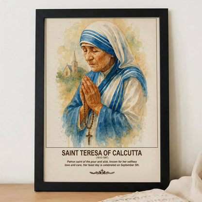 Saint Teresa of Calcutta Prayer and Compassion Poster/Canvas