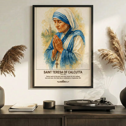 Saint Teresa of Calcutta Prayer and Compassion Poster/Canvas