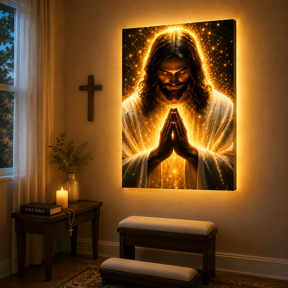 Golden Prayer Glow