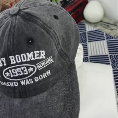 Baby Boomer Quality [Custom Year] Genuine A Legend Was Born Baseball Cap - Legendary Generation
