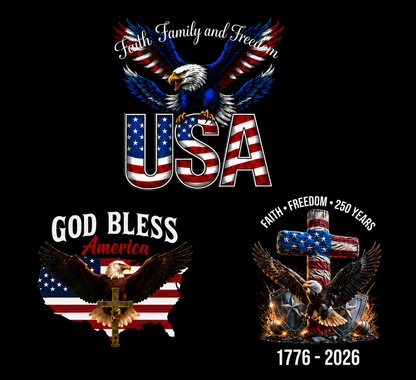 [NEW] Christian Patriot Spirit – 250 Years of Faith & Freedom Decals