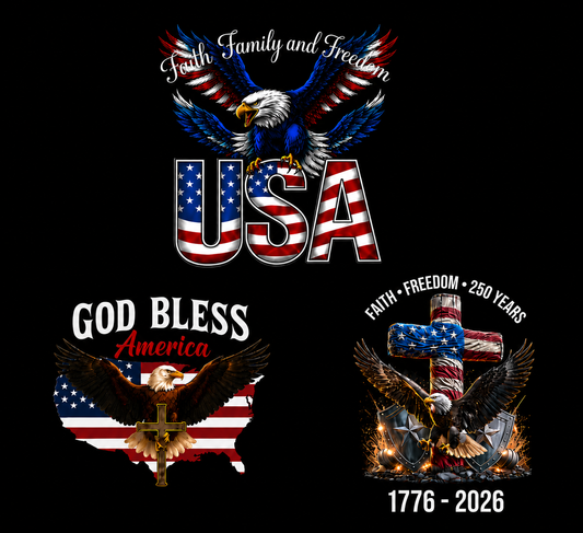 [NEW] Christian Patriot Spirit – 250 Years of Faith & Freedom Decals