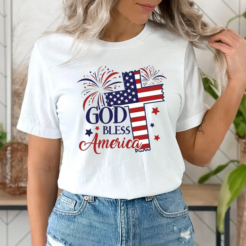 Faith & Freedom God Bless America – Unisex Tshirt / Hoodie / Sweatshirt